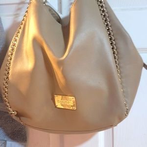Bebe Taupe handbag.